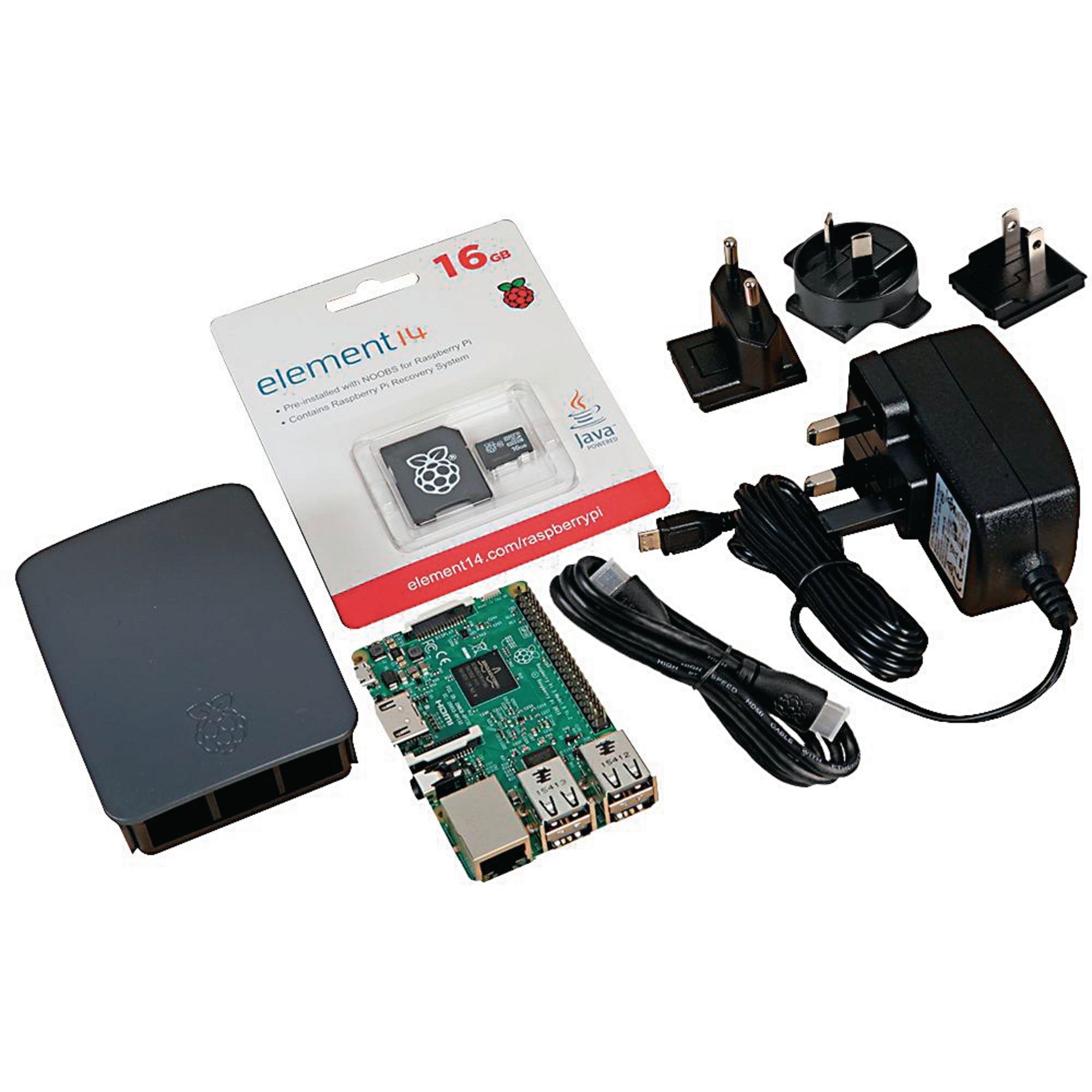 Raspberry Pi3 Starter Kit-Black Version - Black Version